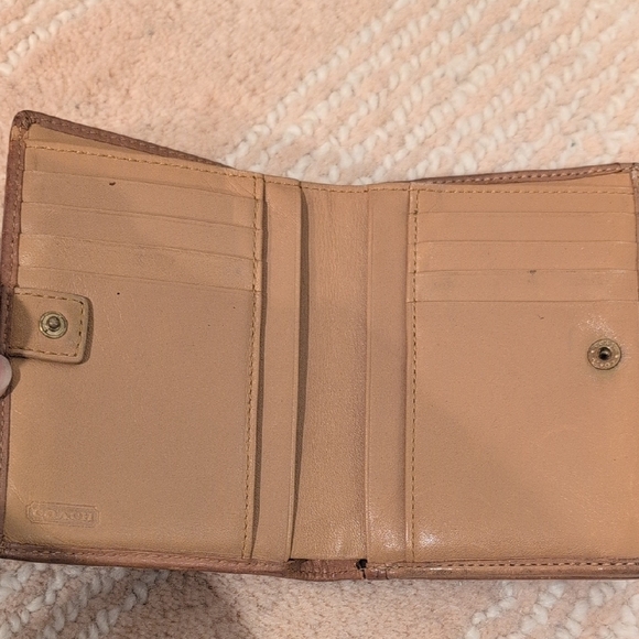 Coach Tan Leather Women's Wallet - Picture 3 of 14